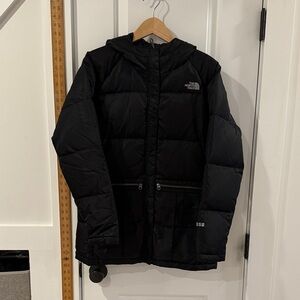 The North Face Black Hooded Puffer Coat